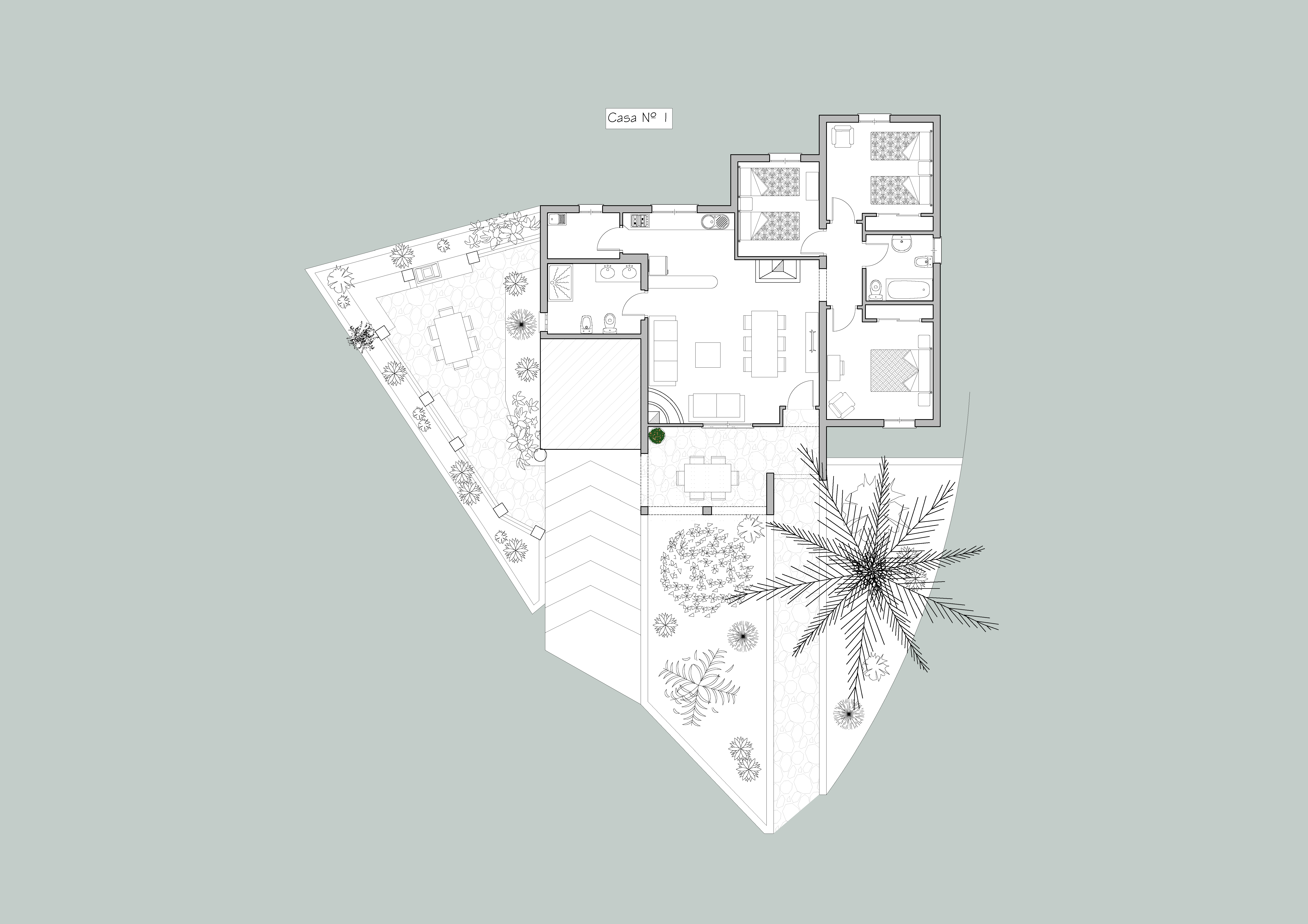 Plano de la Casa Nº1 de Balcón de Válor Plano de la Casa Nº1 de Balcón de Válor