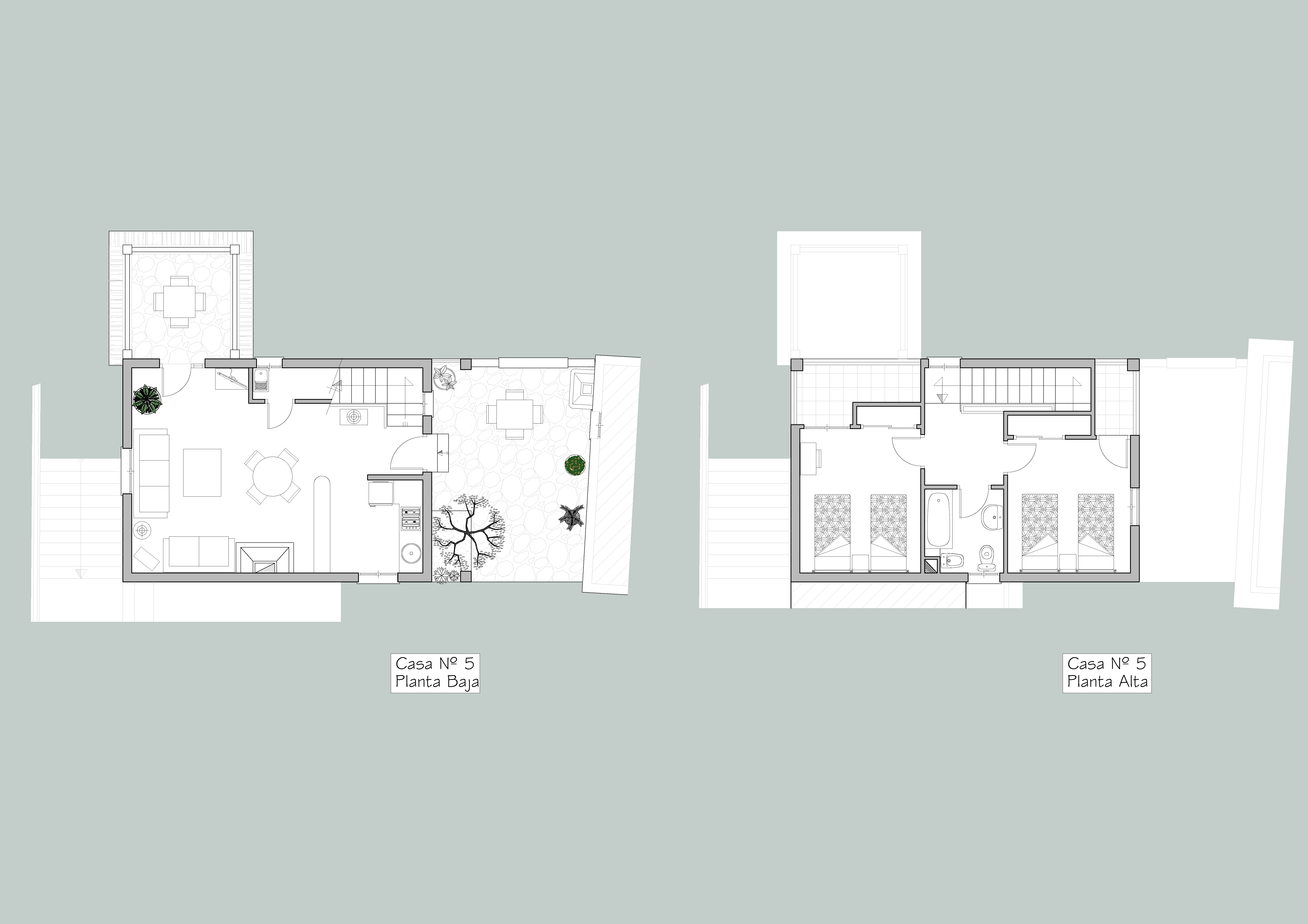 Plano de la Casa Nº5 de Balcón de Válor