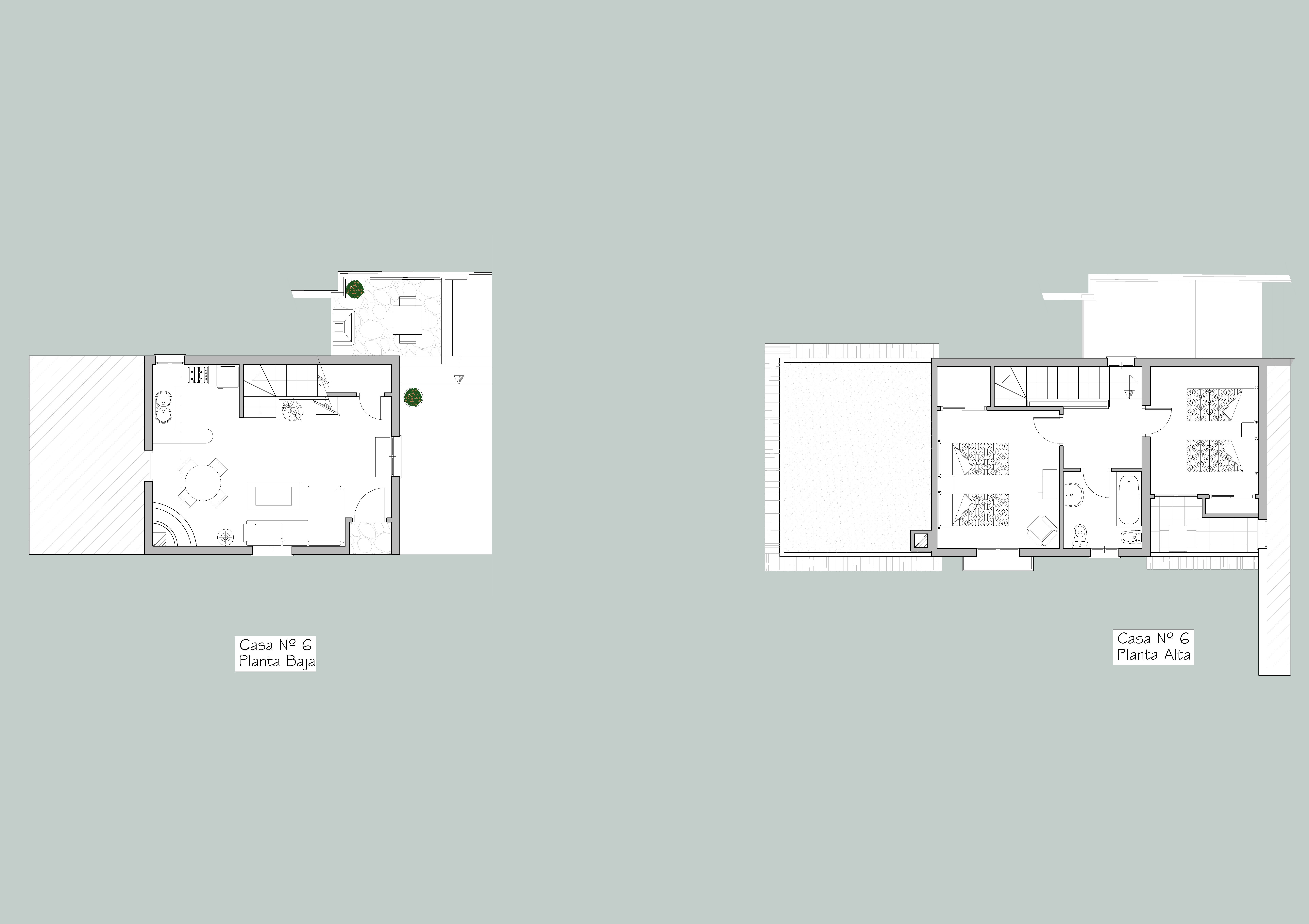 Plano de la Casa Nº6 de Balcón de Válor