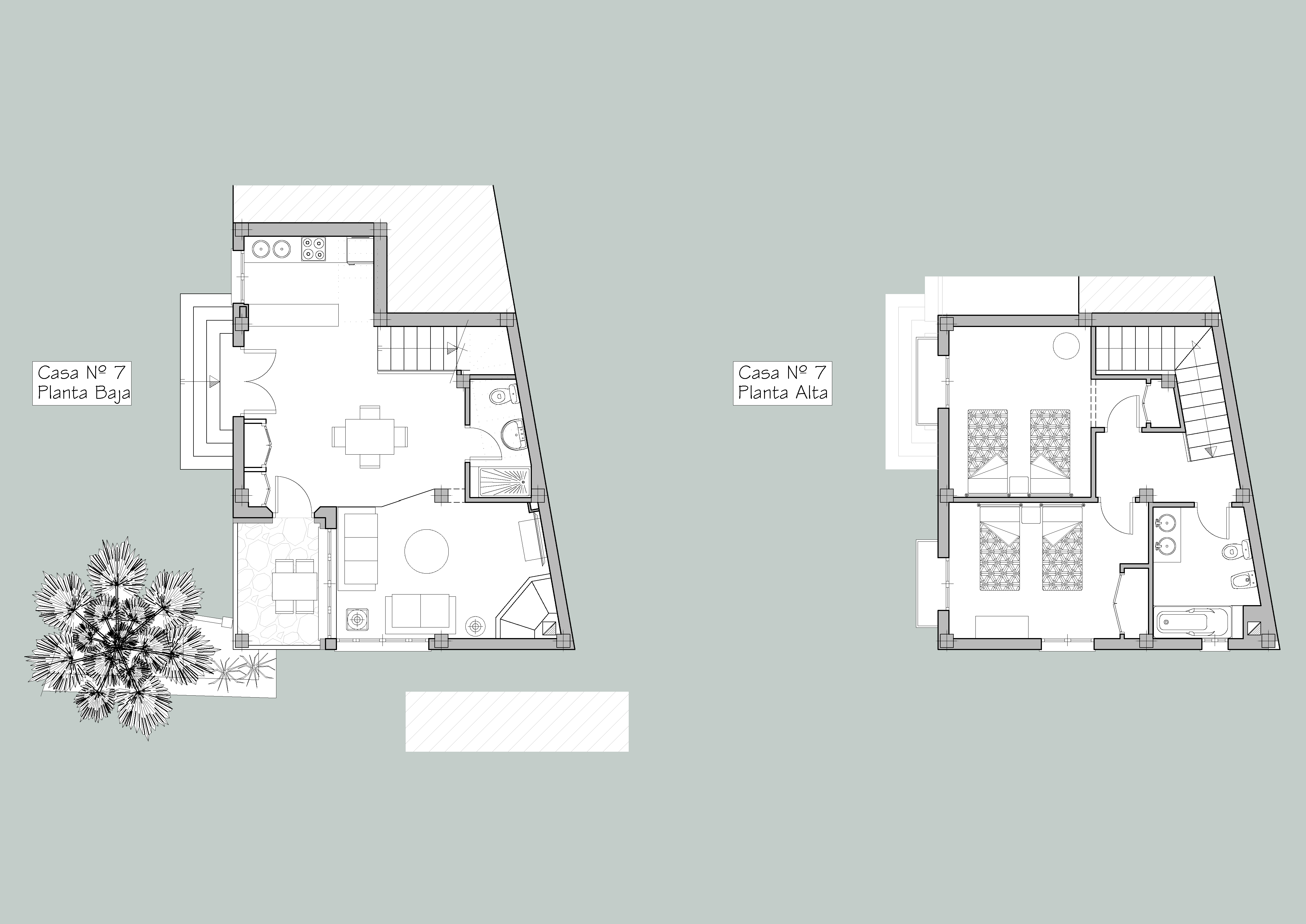 Plano de la Casa Nº7 de Balcón de Válor Plano de la Casa Nº7 de Balcón de Válor